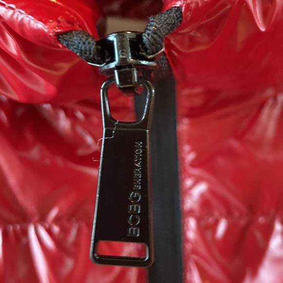 BCBGeneration Shiny Red Puffy Jacket Small - Picture 5 of 16